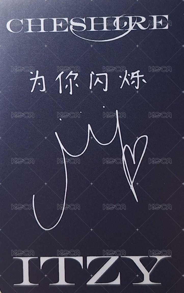 CHESHIRE yzy 簽售卡  背面