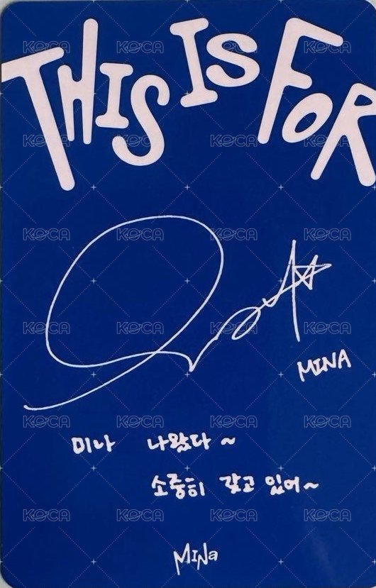 正規四 專輯卡 Polaroid ver. 藍版 背面