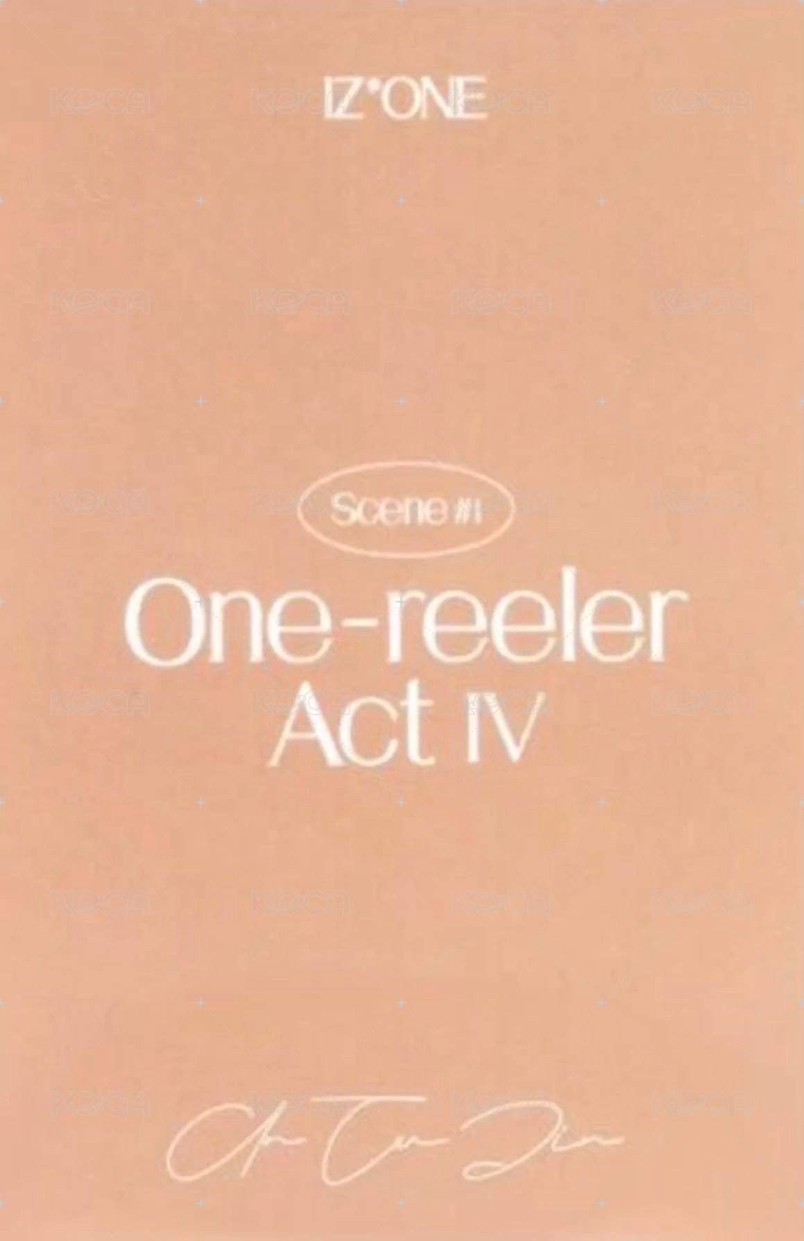One-reeler / Act IV 專輯卡 One-reeler SCENE#1 ver. 陽光安 背面