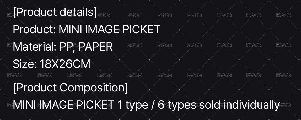 MINI IMAGE PICKET