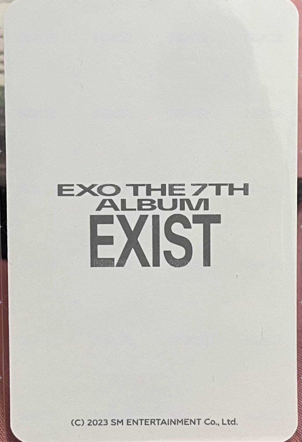 EXIST 隨機卡  背面