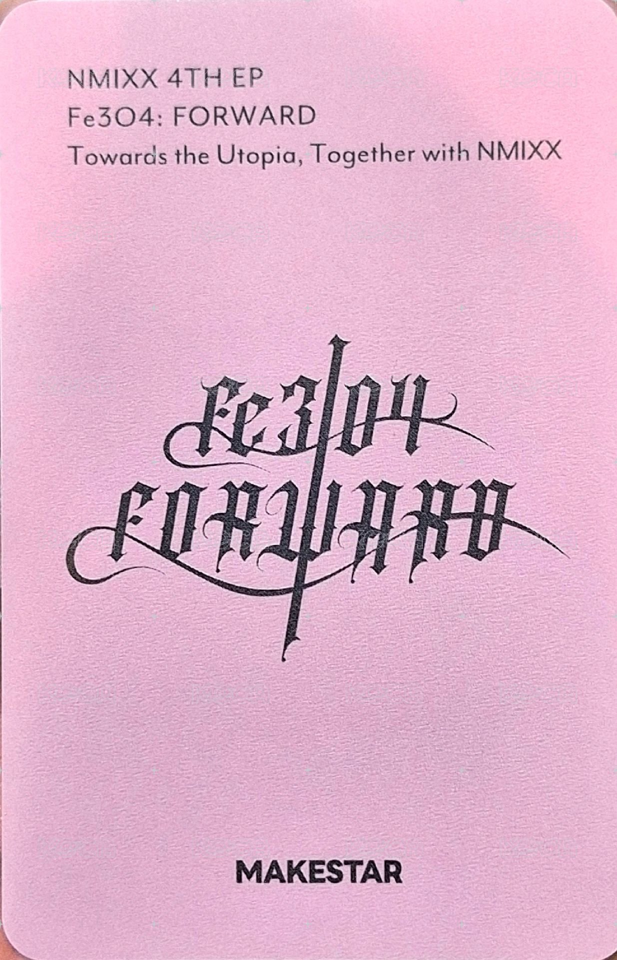 FORWARD ms 15.0 簽售卡 鬆軟薛 背面