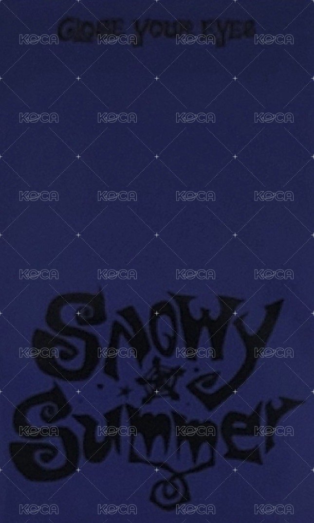 Snowy Summer jjmuze 線上 簽售卡  背面