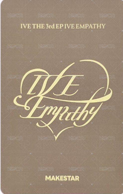 IVE EMPATHY ms 4.0 簽售卡 上海咖啡店圓 背面