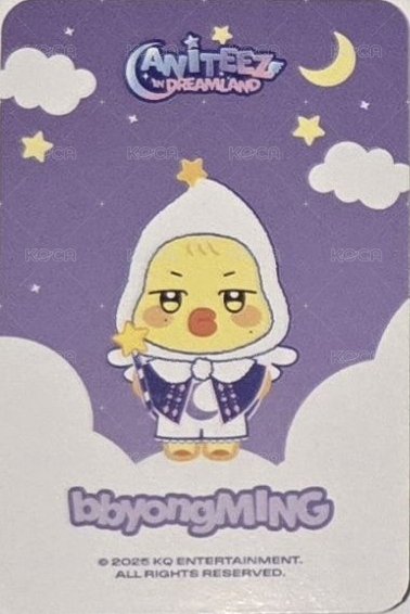 ANITEEZ IN DREAMLAND 周邊卡  天使娃 背面
