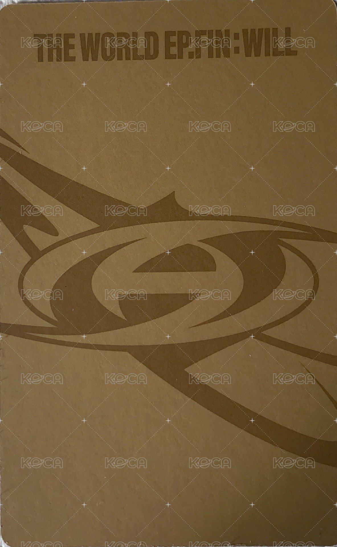 WILL 專輯卡 THE WORLD EP.FIN: WILL Digipak VER. 背面