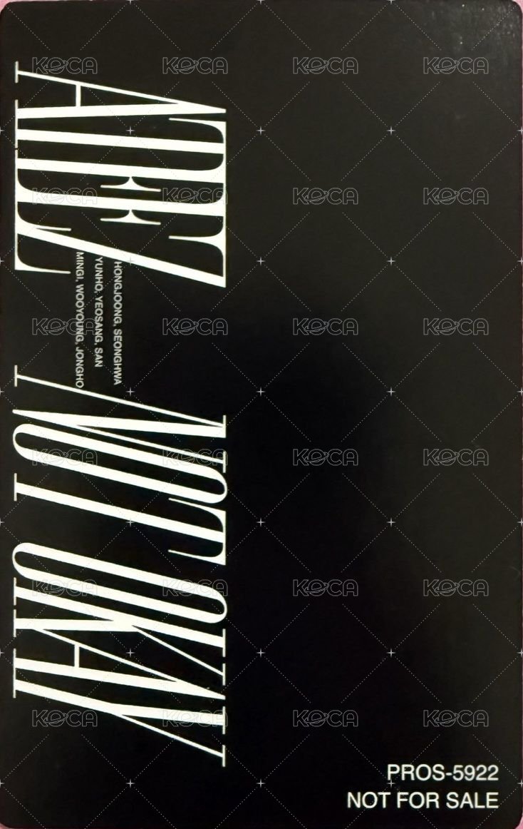 Not Okay 專輯卡 ATINY盤 背面