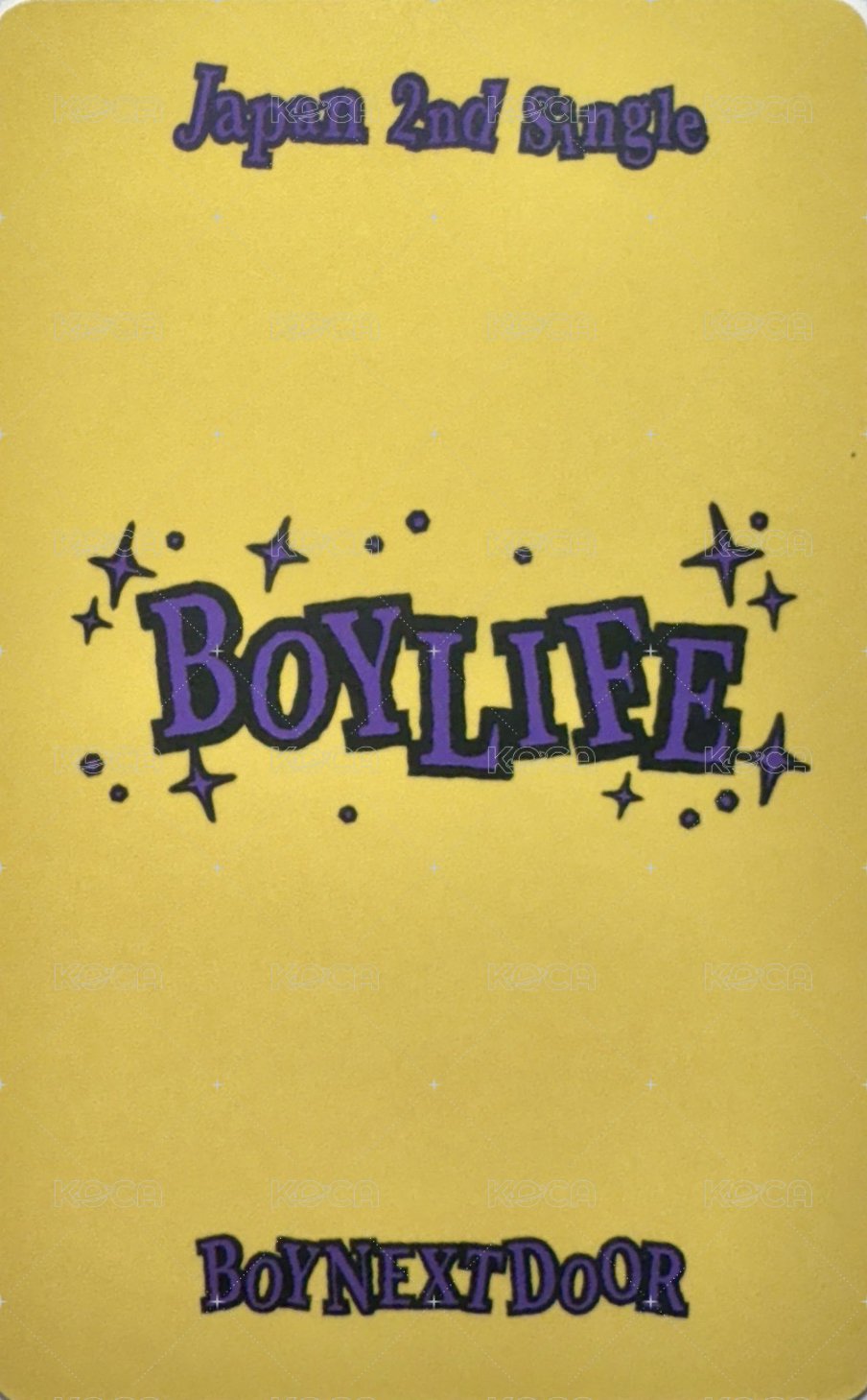 BOYLIFE 塔店 幸運卡  背面