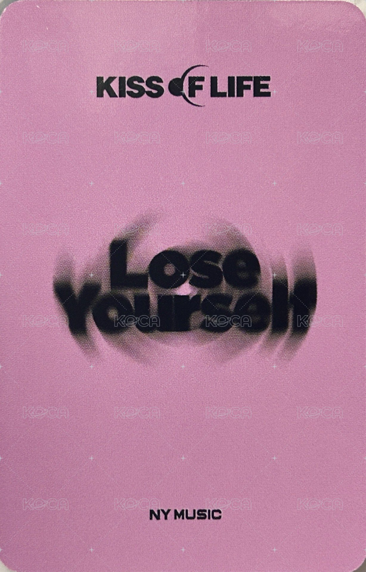 Lose Yourself ny 簽售卡 對鏡比心 ver. 背面