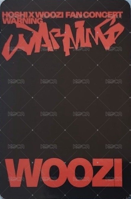 WARNING 入場卡 / 場限卡 克拉粽 背面