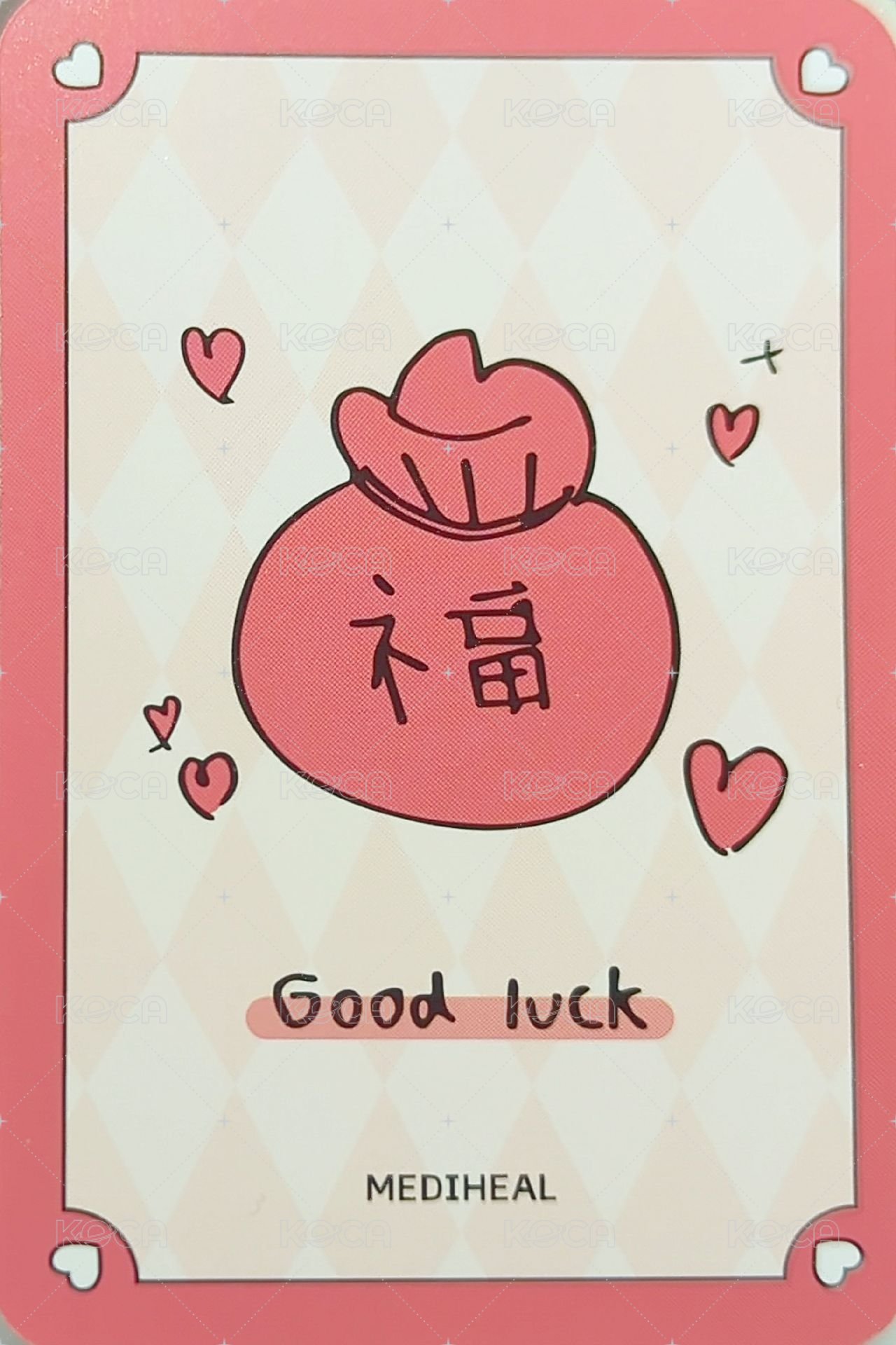 代言卡 MEDIHEAL 聖誕版wink 背面