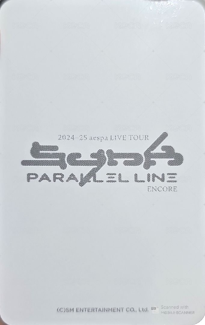 二巡 隨機卡 首爾安可場 柚 背面