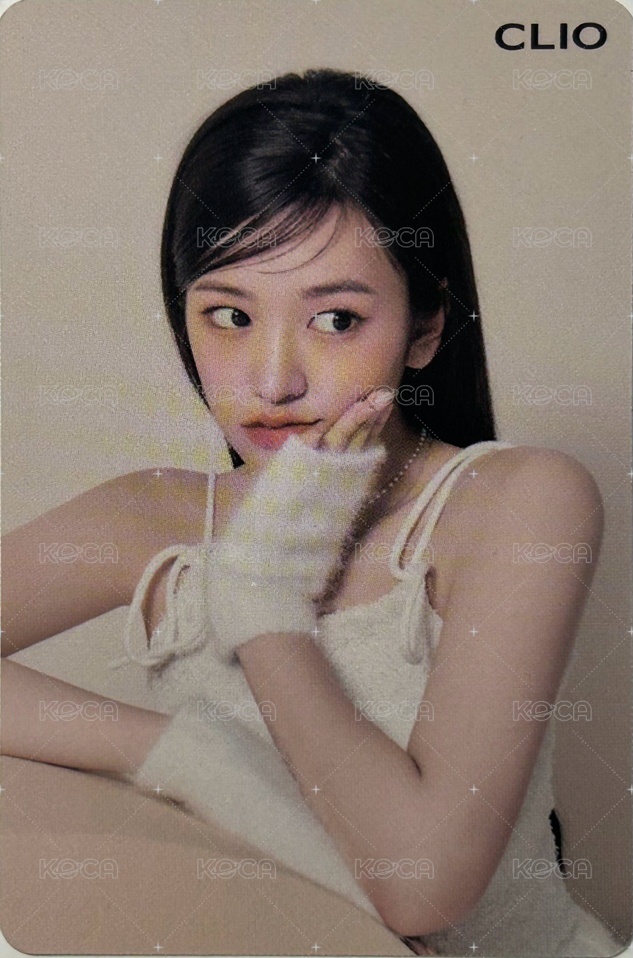 代言卡 CLIO 背面