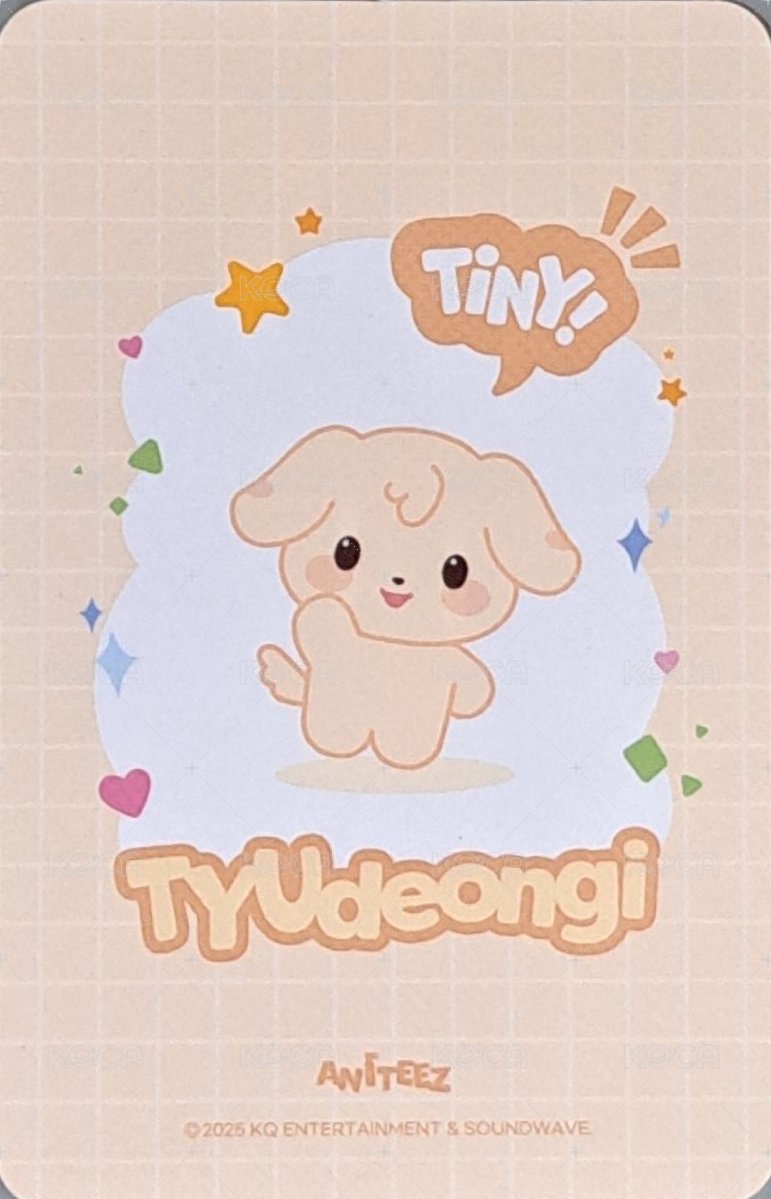 ANITEEZ IN THE CALLING 周邊卡 TINY ANITEEZ PLUSH DOLL 背面