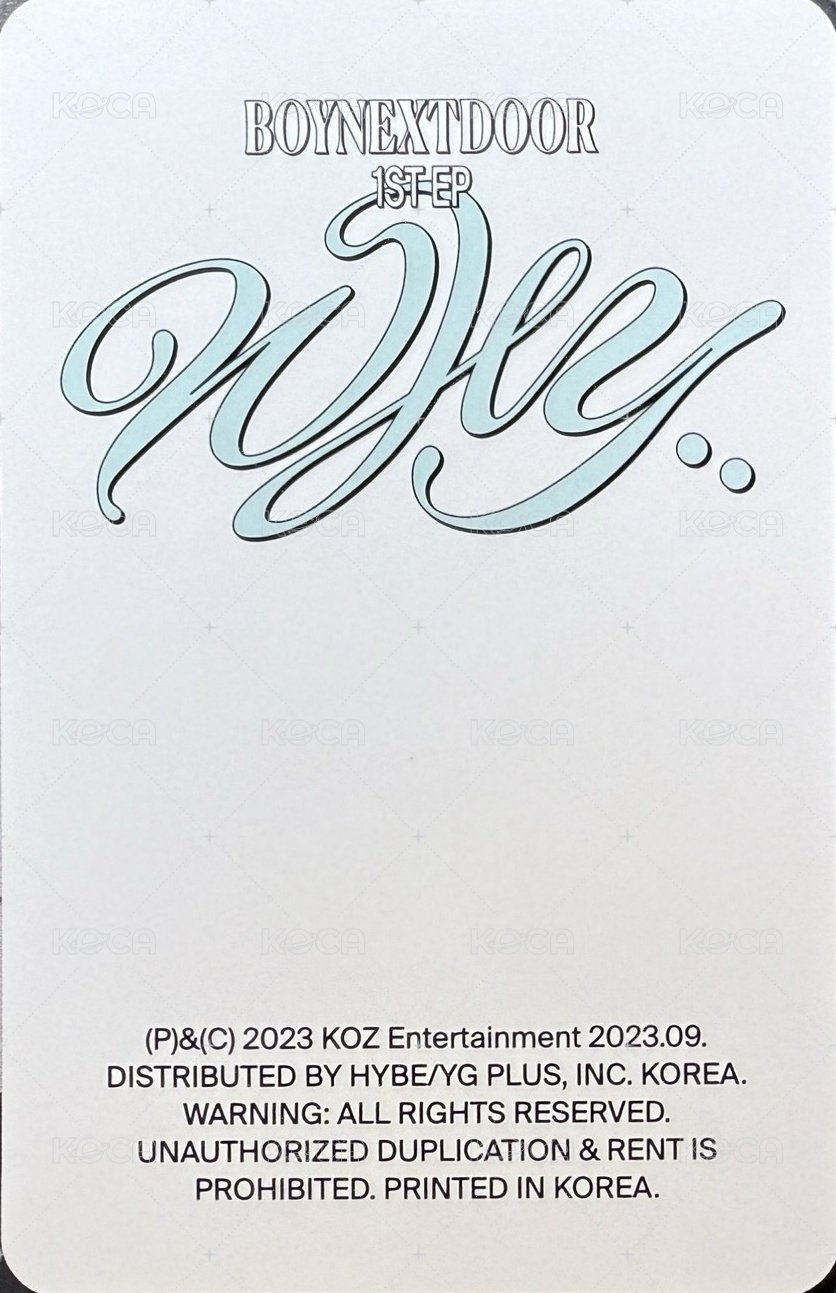 WHY.. 蝦皮 KMStore 4.0 幸運卡  背面