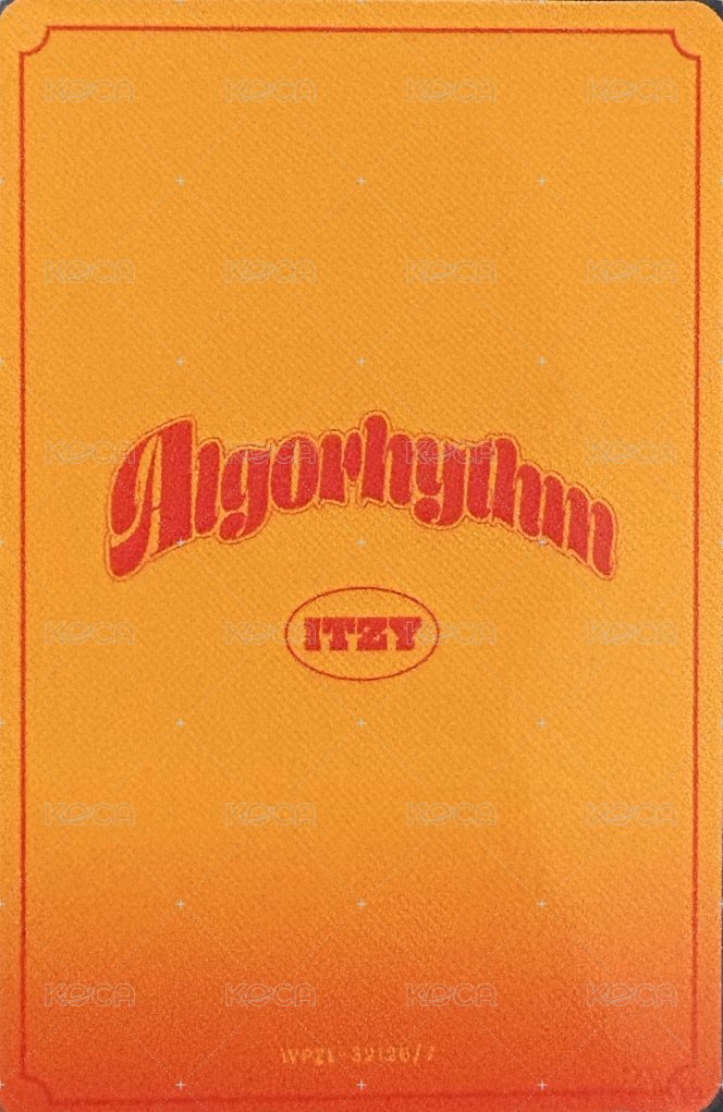 Algorhythm 專輯卡  背面