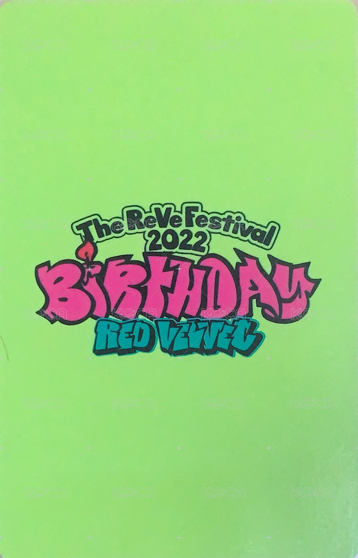Birthday am 特典卡  背面