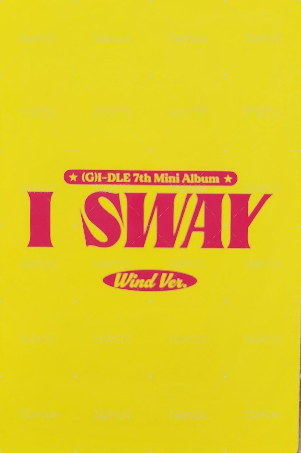 I SWAY 專輯卡 WIND版 背面