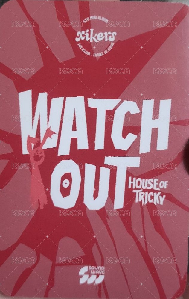 4th HOUSE OF TRICKY : WATCH OUT sw 特典卡  背面
