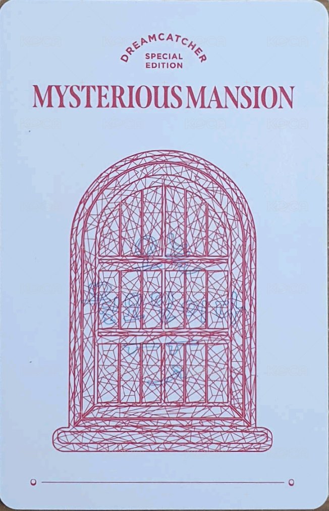 Mysterious Mansion 周邊卡  背面