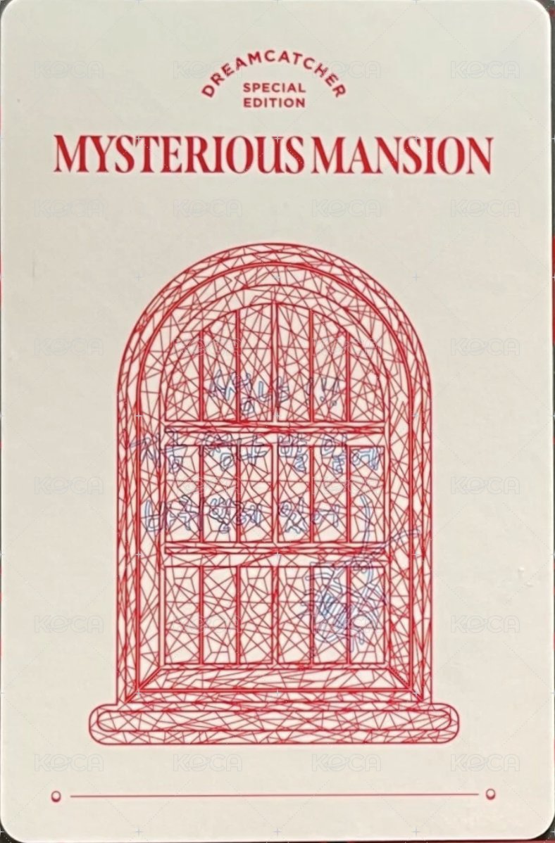 Mysterious Mansion 周邊卡  背面