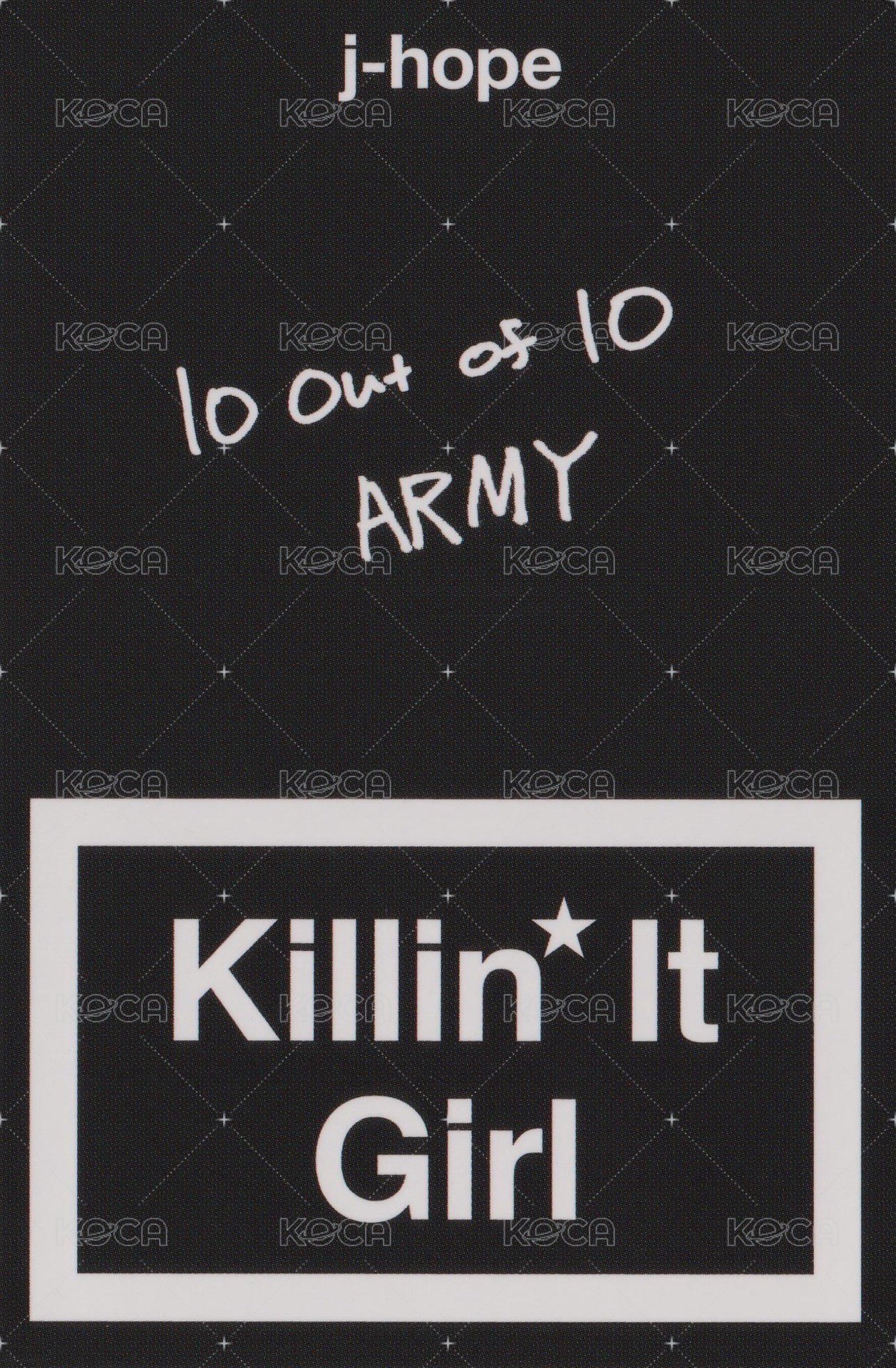 COH 打歌卡 Killin It Girl ver.B 背面