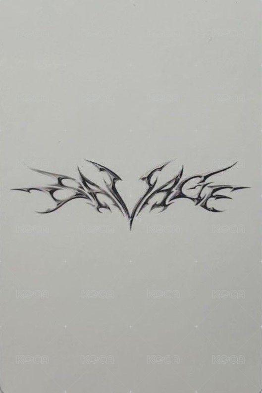 Savage 專輯卡 p.o.s ver.柚 背面