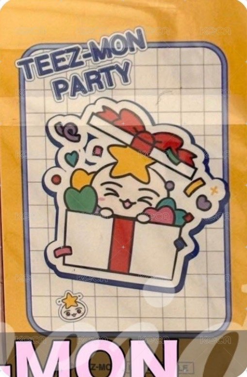 TEEZ-MON POP UP SHOP IN JAPAN 周邊卡 MASCOT PLUSH  背面