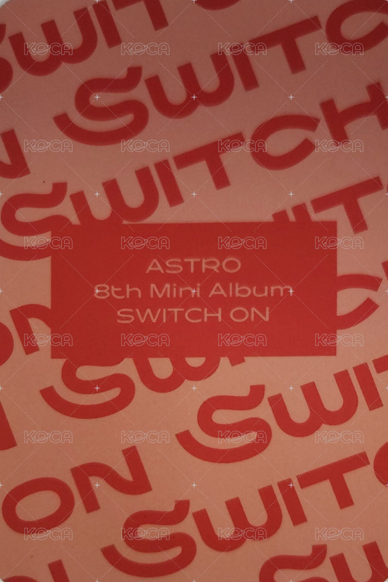 Mini8：Switch on  專輯卡  背面