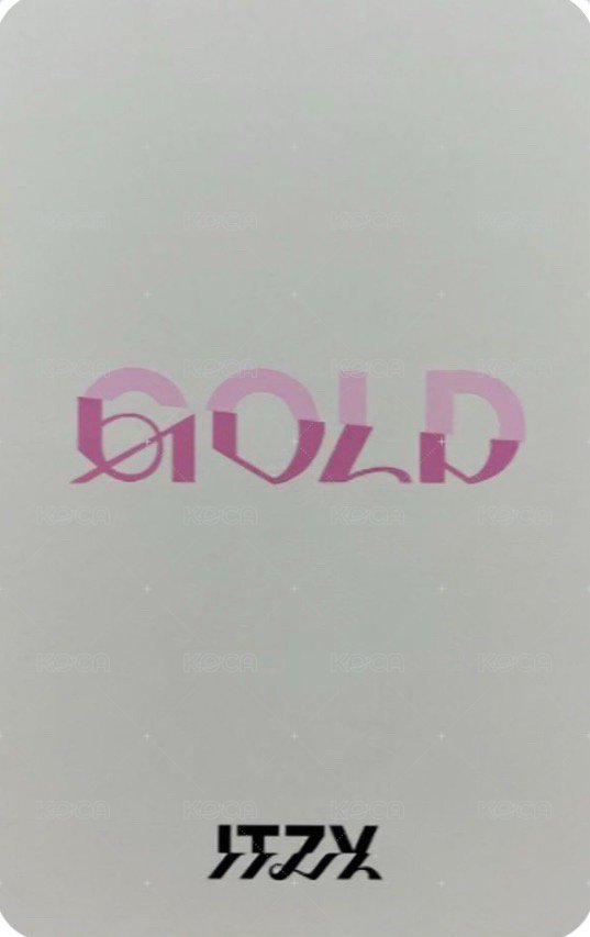 GOLD mk 預售 特典卡  背面