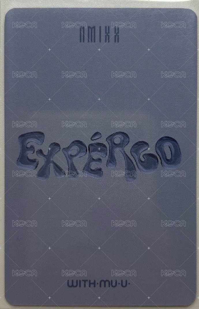 expérgo wm 線上 1.0 簽售卡 私服裴 背面