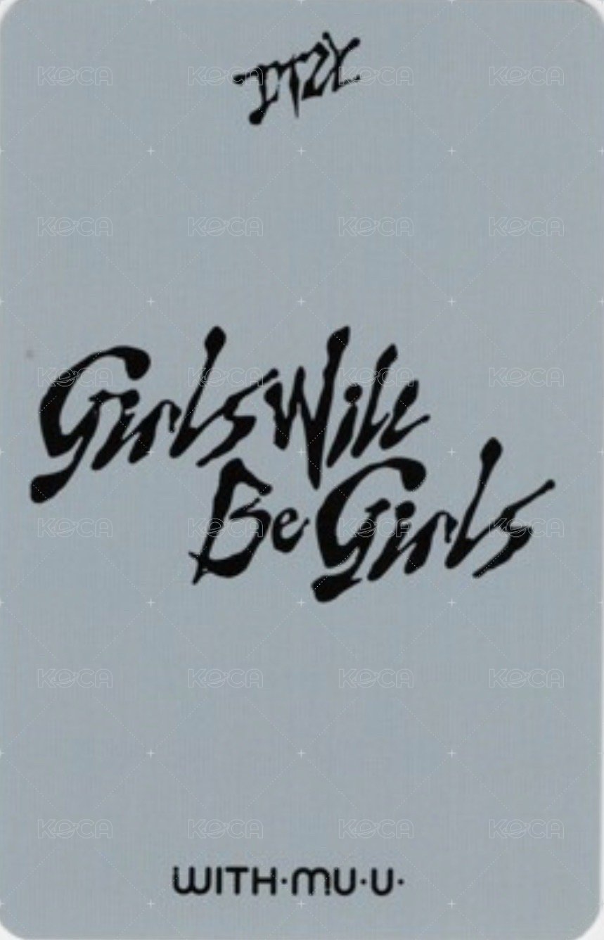 GWBG wm 預售 特典卡 花絮卡 背面