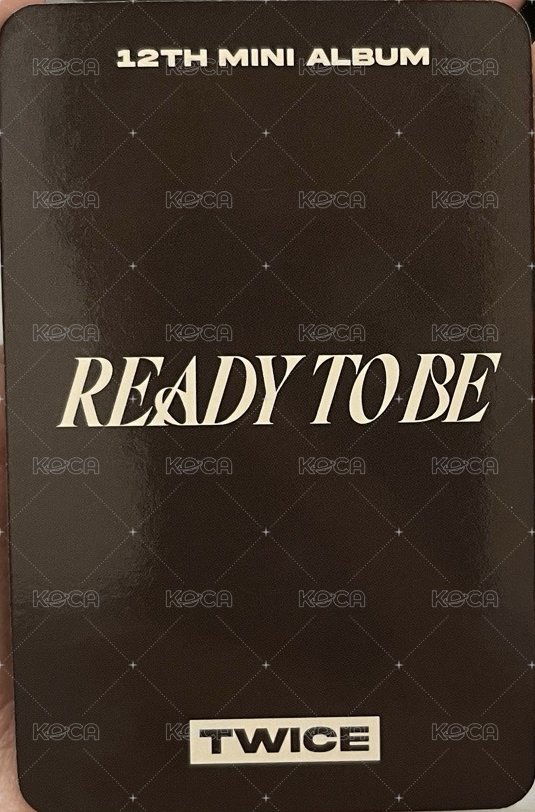 READY TO BE mp 特典卡  背面