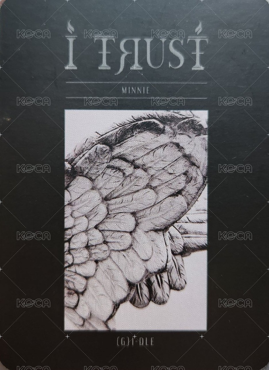I TRUST 專輯卡 黑版 背面