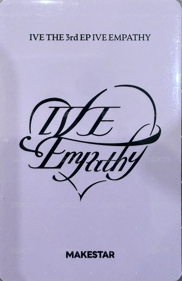 IVE EMPATHY ms 簽售卡 3.0安 背面