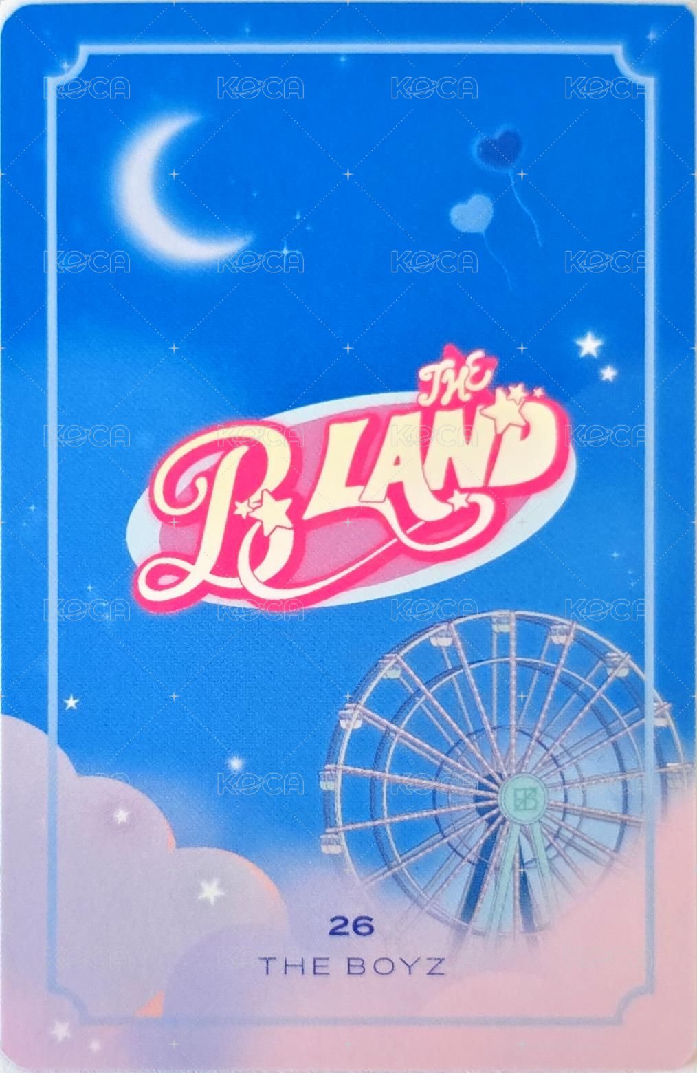 THE BOYZ FAN-CON <THE B LAND> 隨機卡  背面