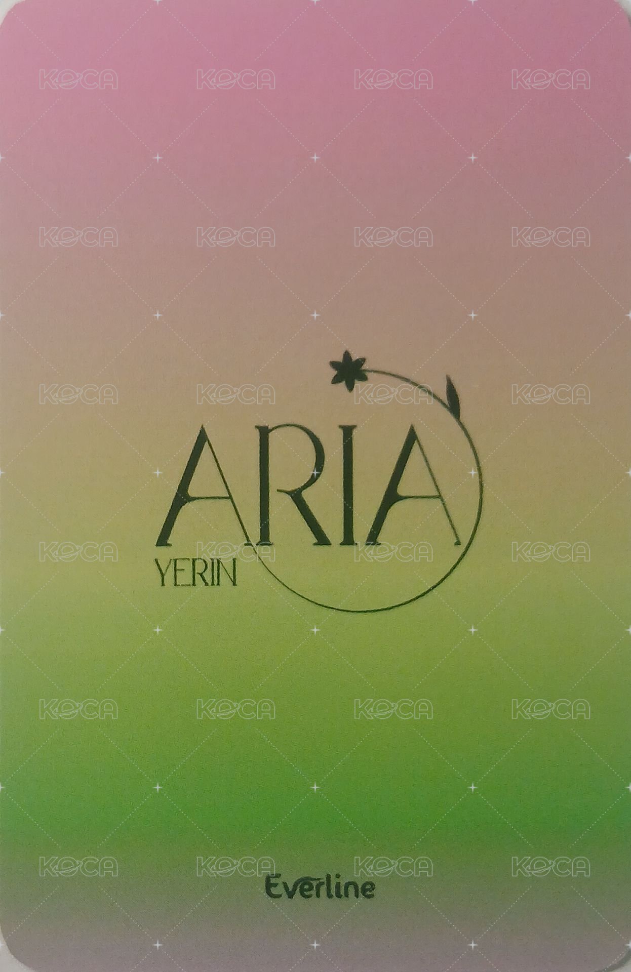 ARIA el 1.0線下 簽售卡  背面