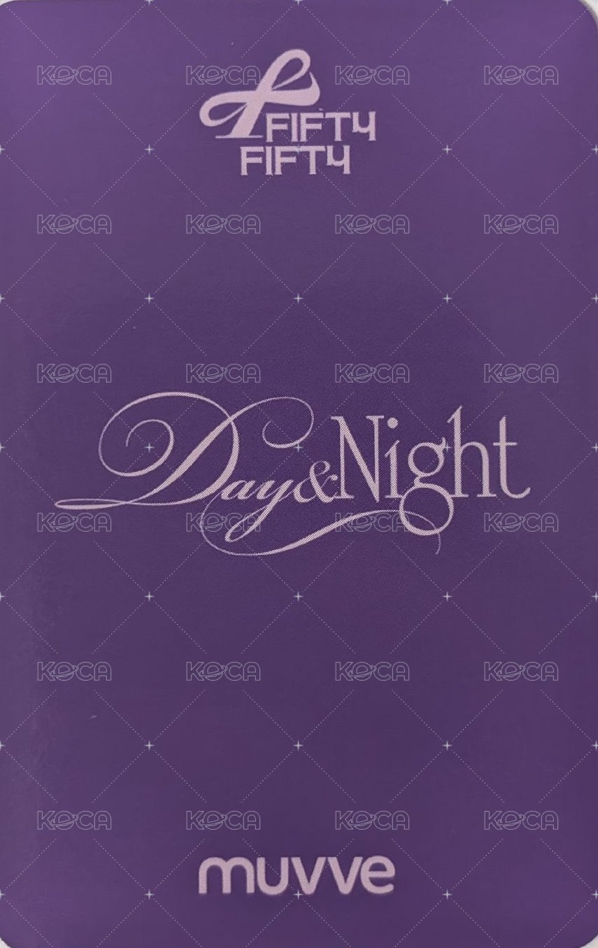 Day & Night mu 線上 6.0 簽售卡  背面