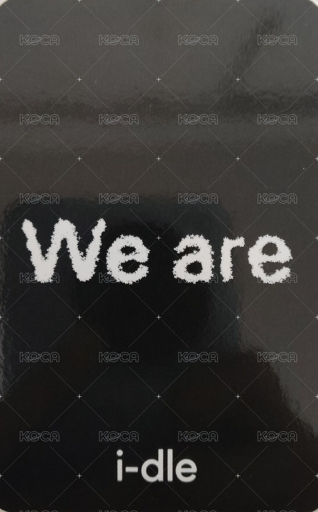 We are k4 眼鏡ver. 幸運卡  背面