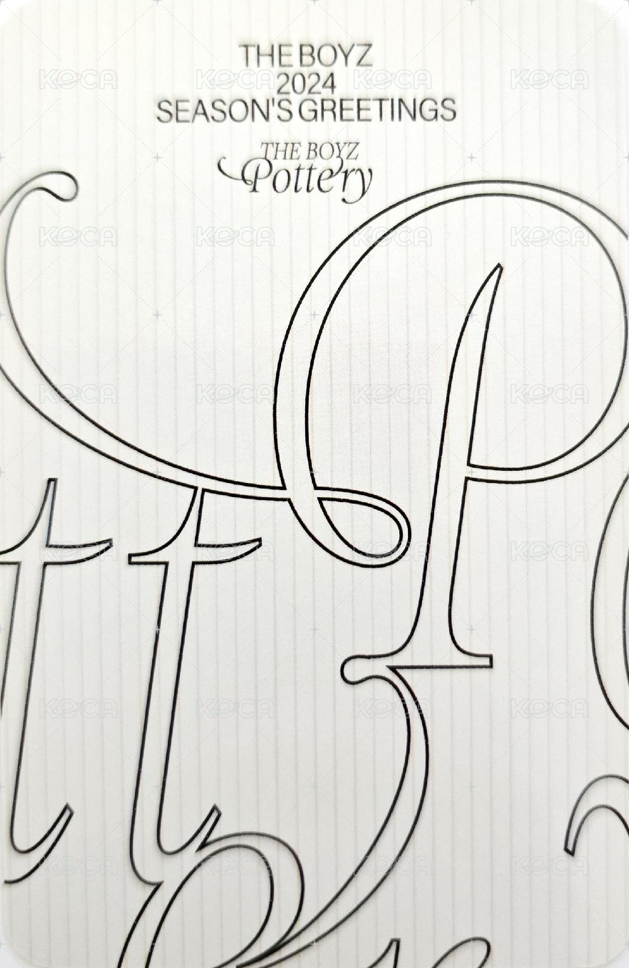 2024 SEASON'S GREETINGS el 特典卡  背面