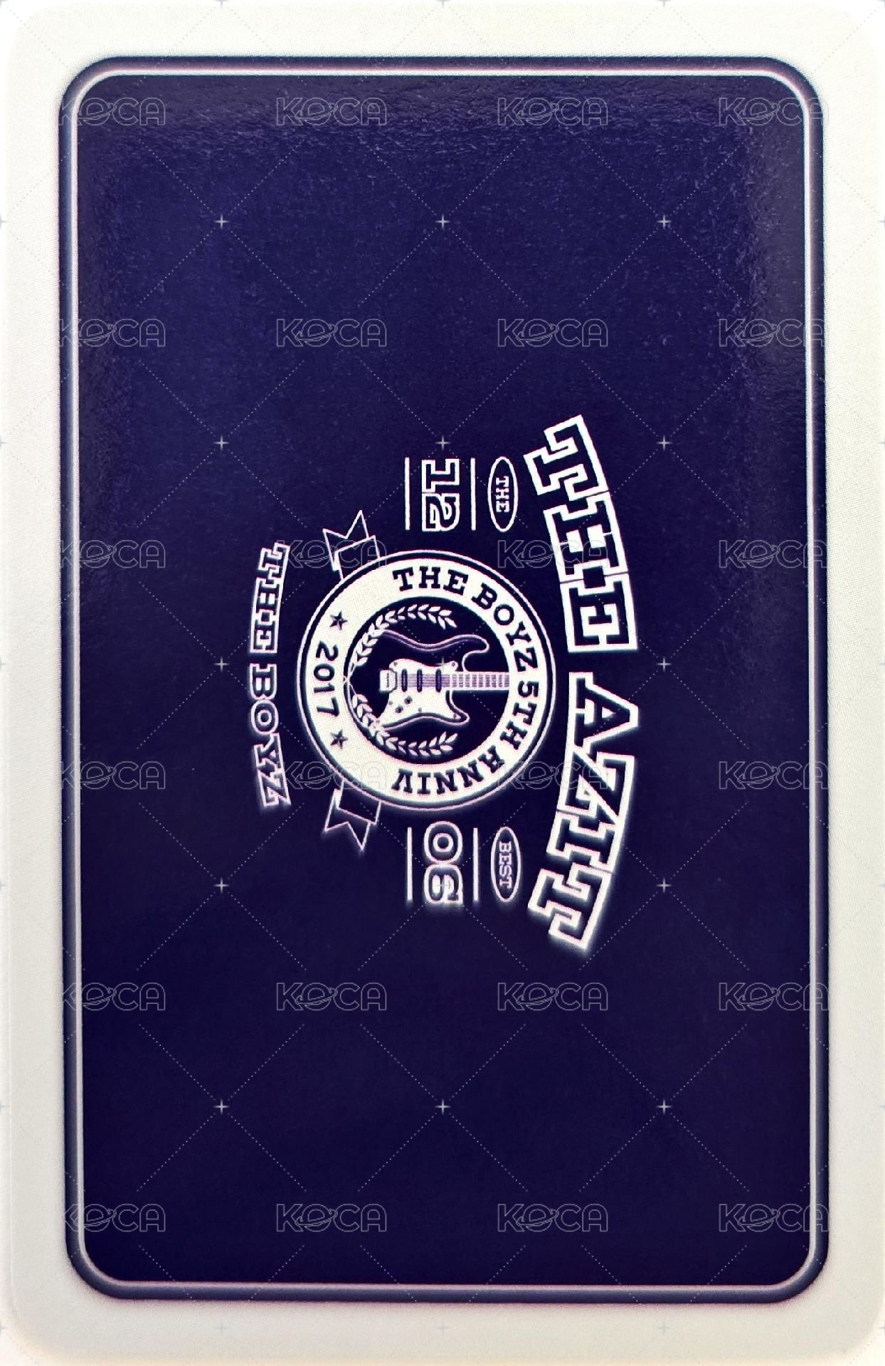 THE BOYZ 5th ANNIVERSARY POP-UP STORE [THE AZIT] 周邊卡  背面