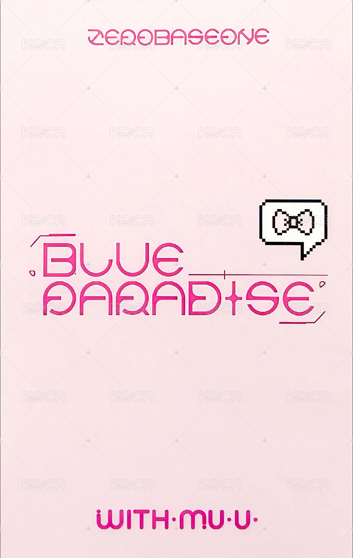 迷五 wm 特典卡 蝴蝶結ver. 背面