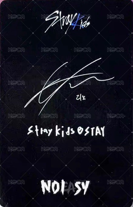 NOEASY yzy 3.0 簽售卡  背面