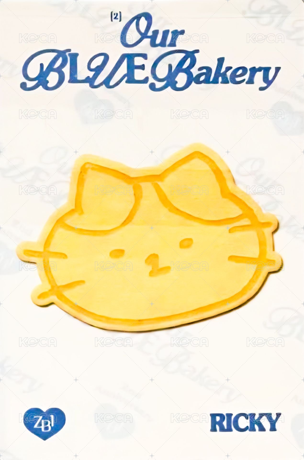 兩周年快閃 周邊卡 餅乾卡 背面