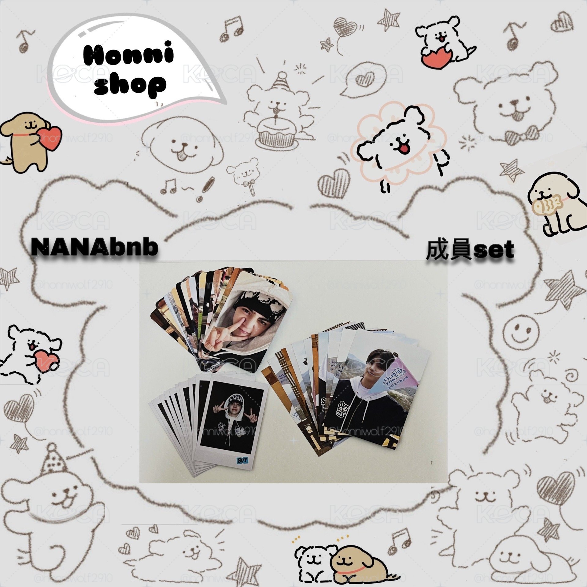 NANA BNB｜周邊卡｜成員set（4張）