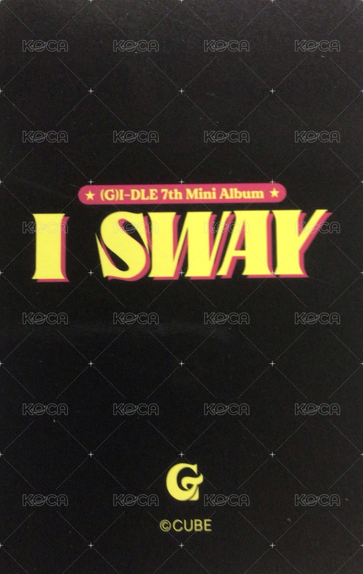 I SWAY 隨機卡 小娟 背面