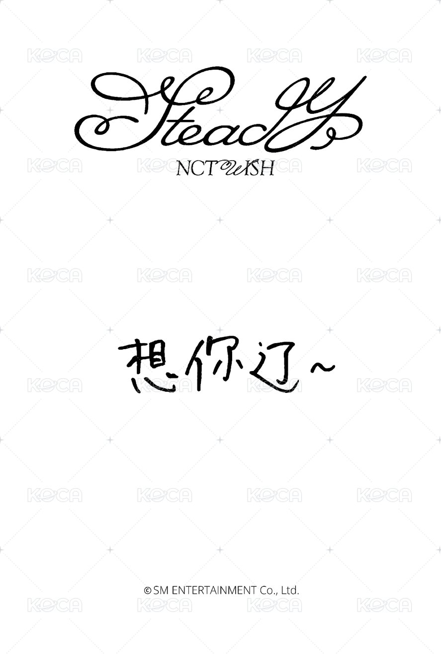 Steady yzy 特典卡 預售 背面