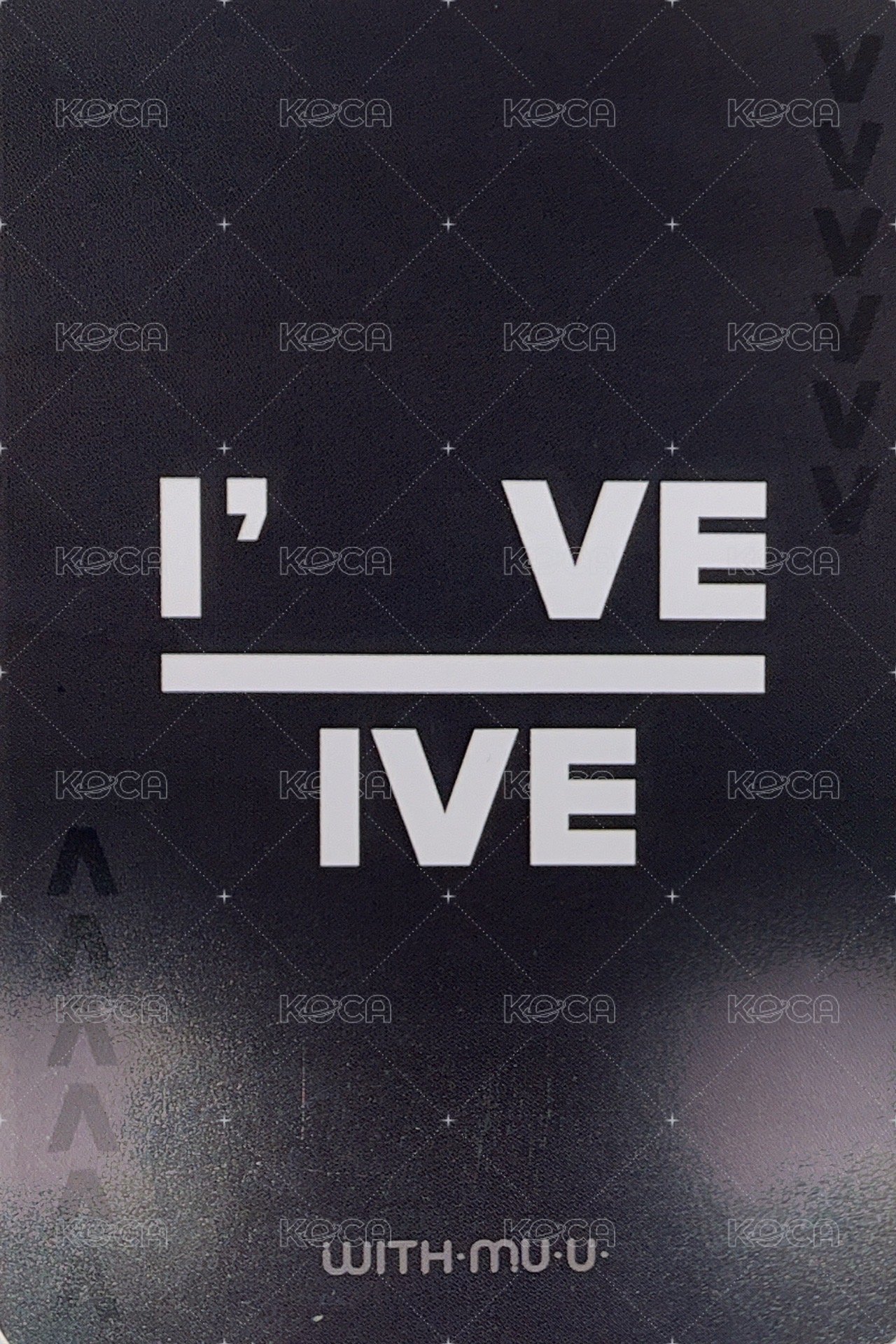 I've IVE wm 2.0 簽售卡  背面