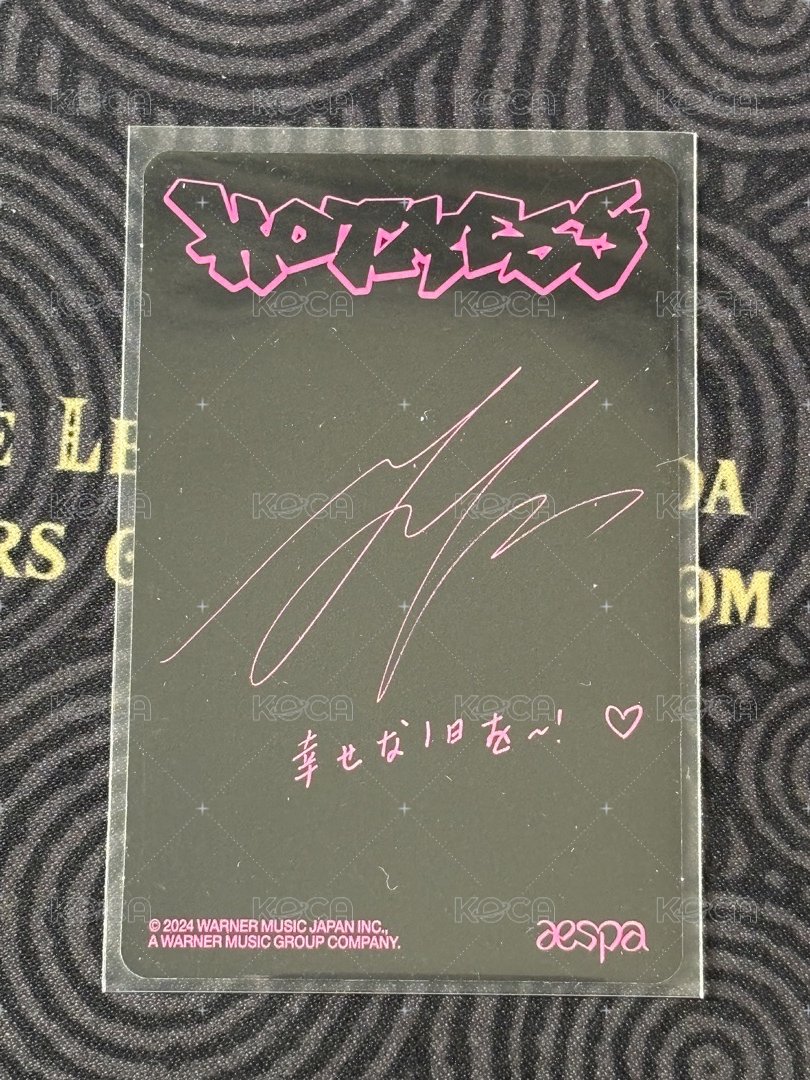 Hot Mess hmv 特典卡  背面