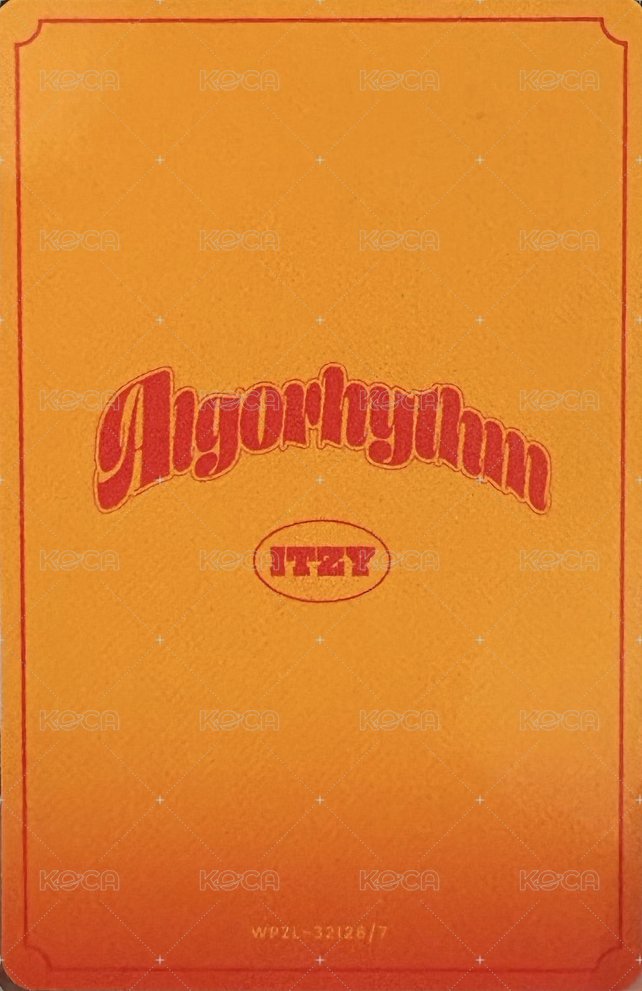 Algorhythm 專輯卡  背面